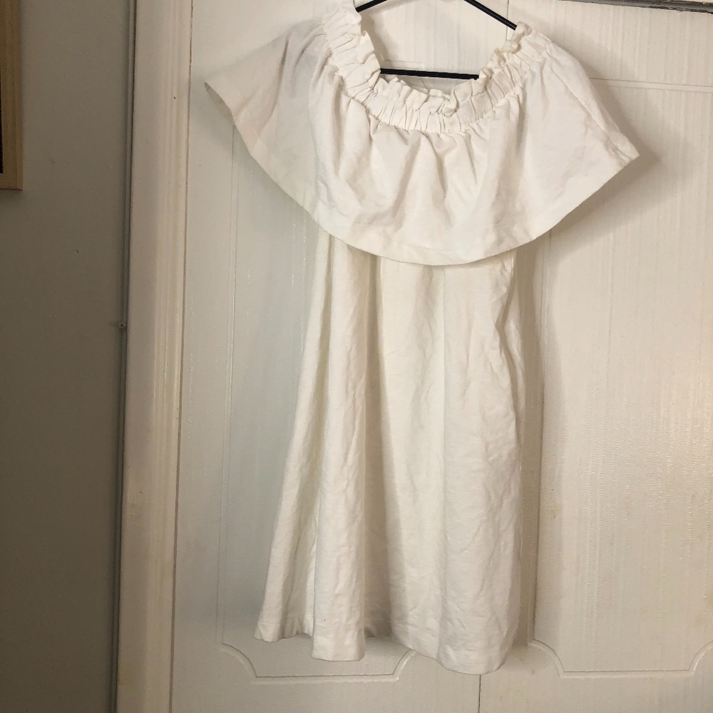 H&M White Off-Shoulder Ruffle Dress - Picture 2 of 2